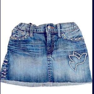 LUCKY BRAND Dungarees by Gene Montesano Jean Skirt Toddler Girl